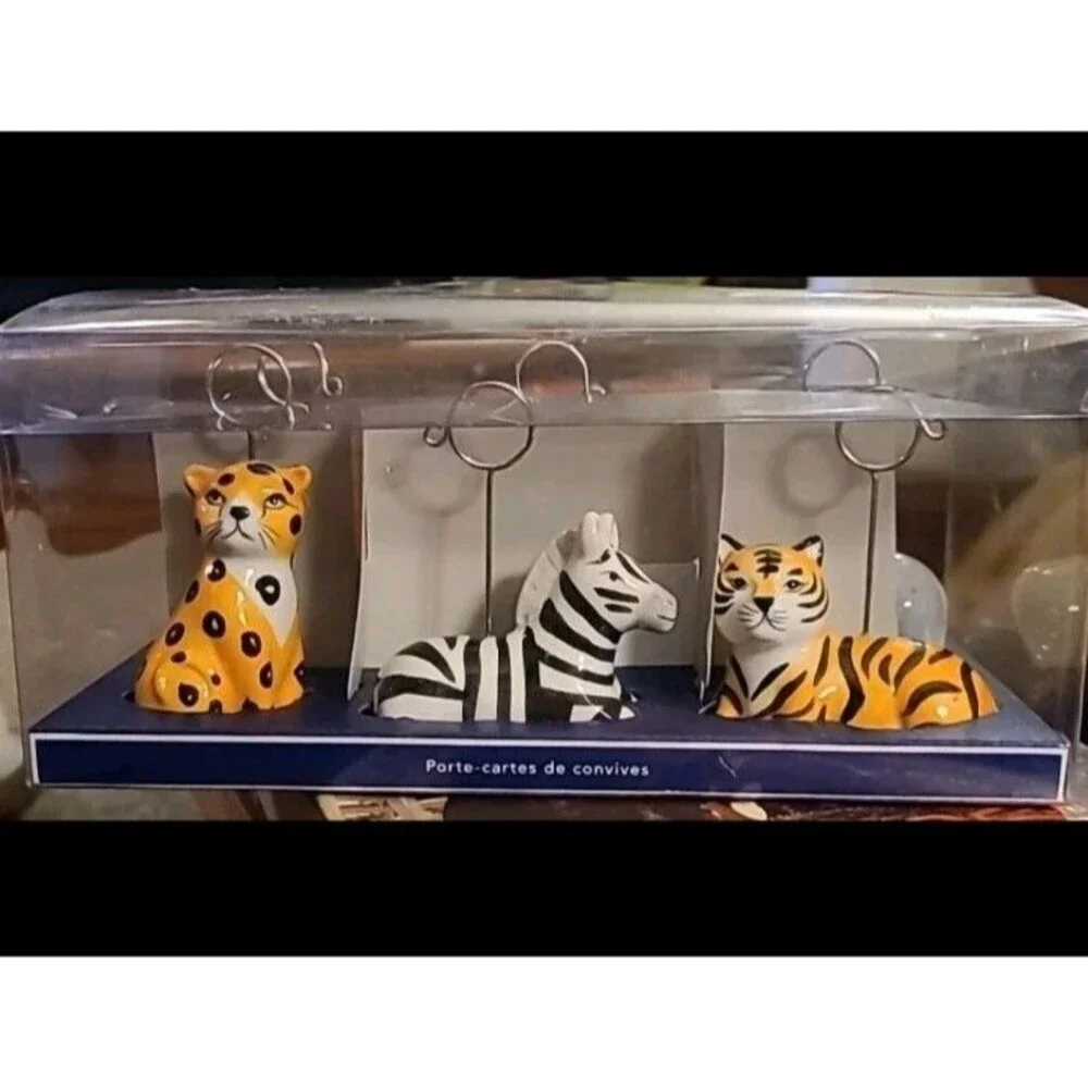 Pier 1 Safari Animal Place Card Holders Set of 6